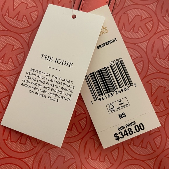 Michael Kors Jodie bag in grapefruit. - Picture 3 of 4